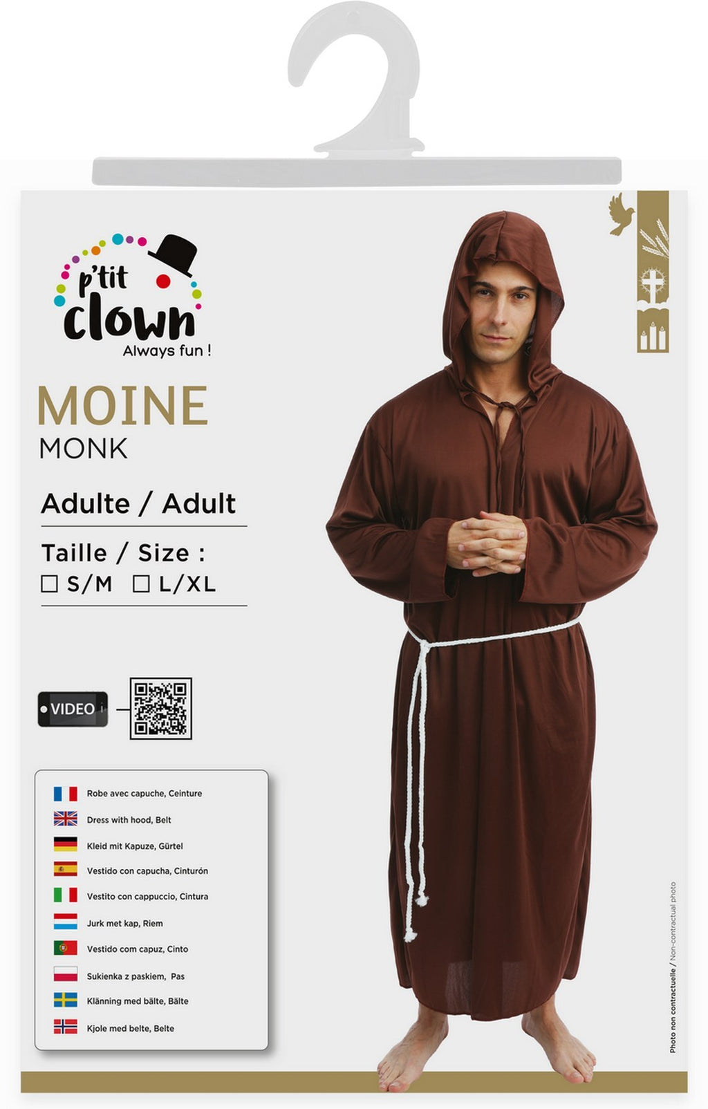Costume moine - adulte