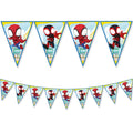 1 Drapeau triangulaire en papier FSC (9 drapeaux) - Spidey & His Amazing Friends