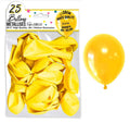 25 ballons métallisés couleur jaune