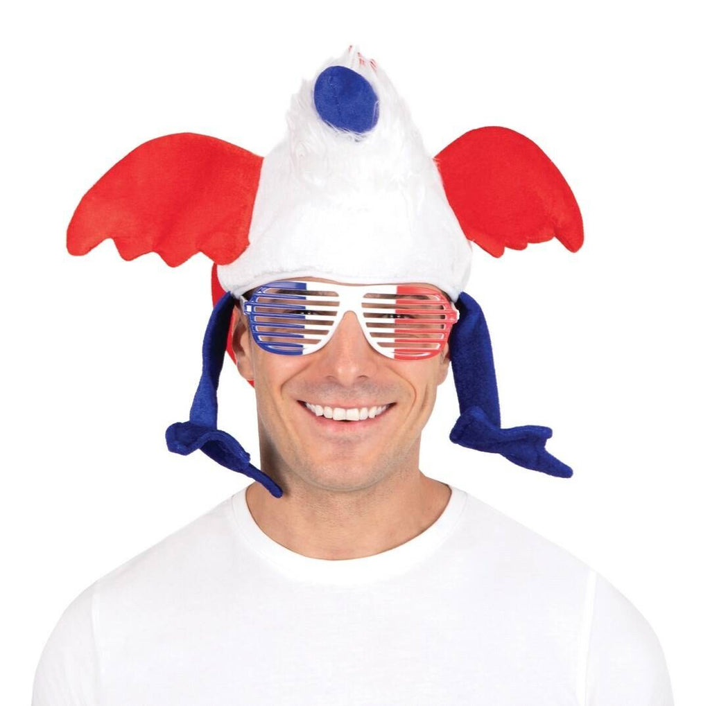 Lunettes à barreaux - bleu, blanc, rouge