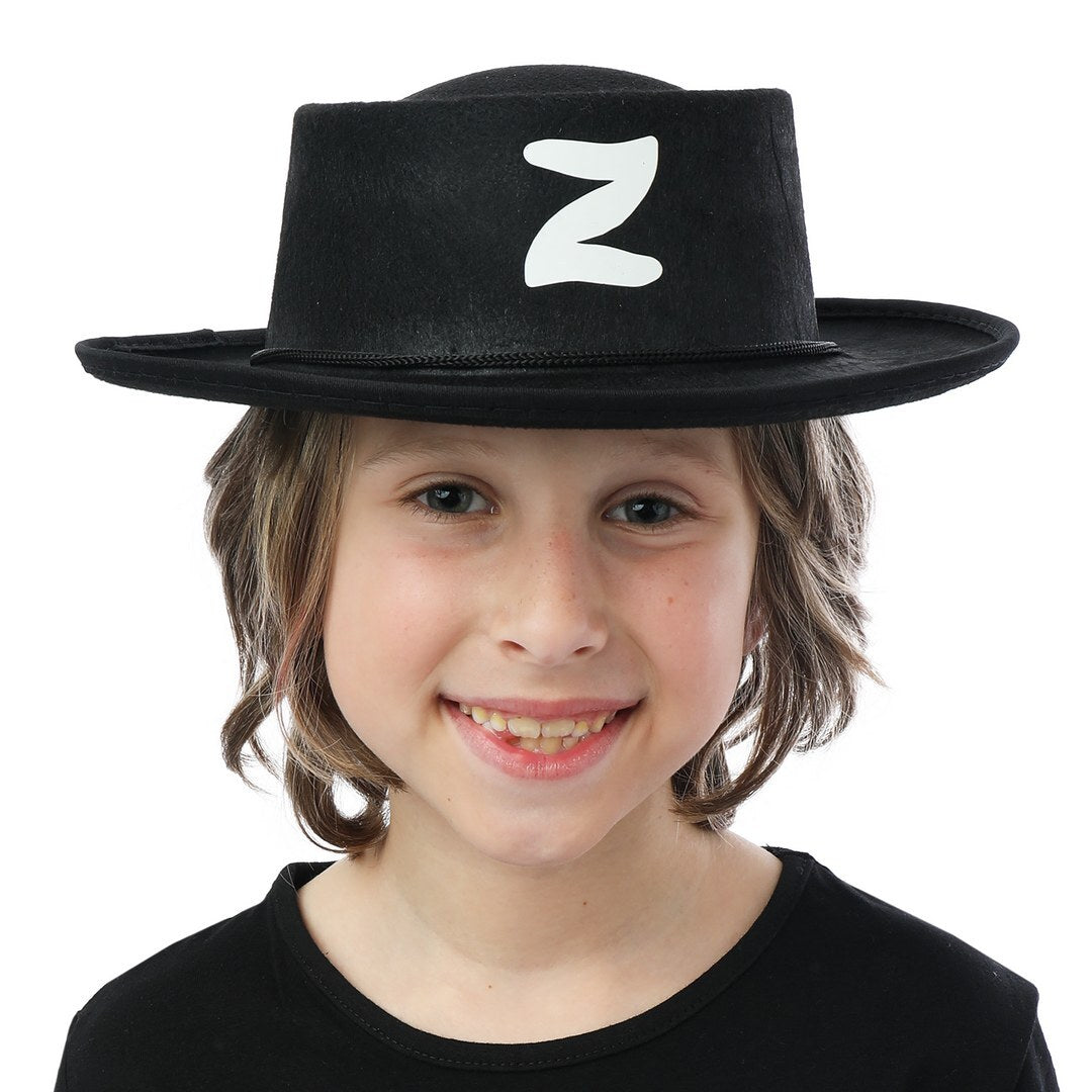 Filzbanditenhut - schwarz - Kinder