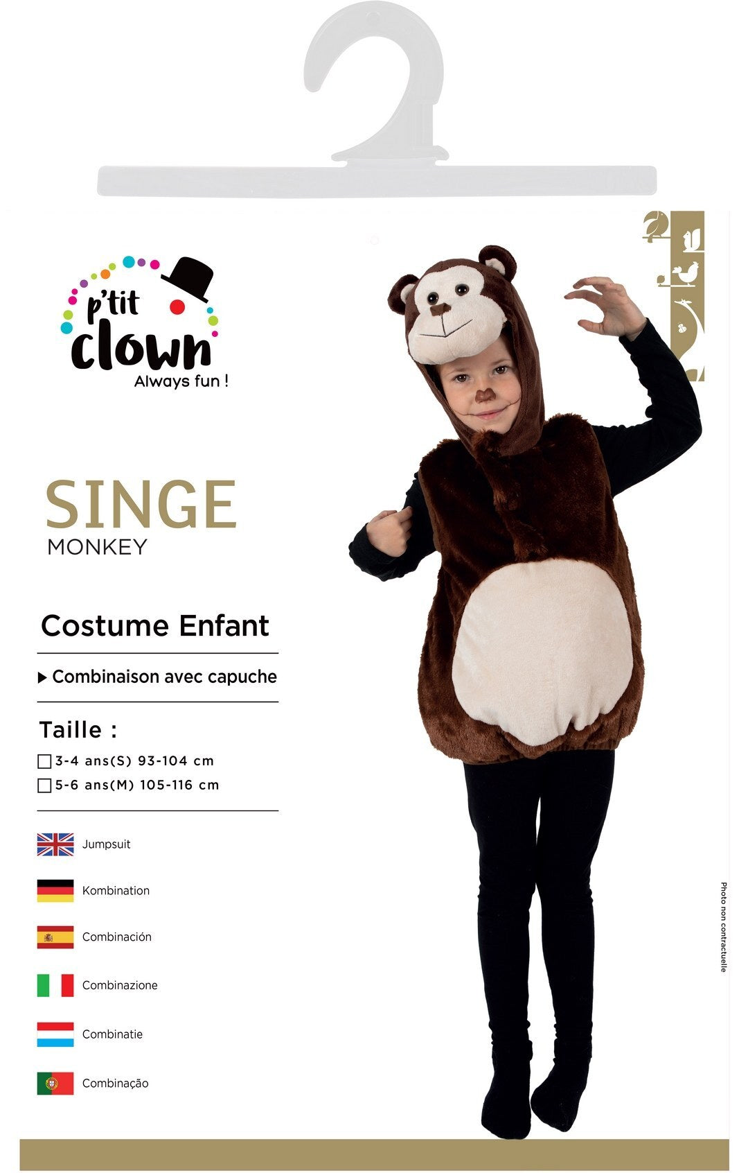 Costume singe - enfant