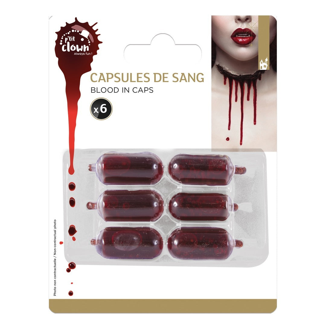 Kunstblut-Kapsel – 6er-Pack