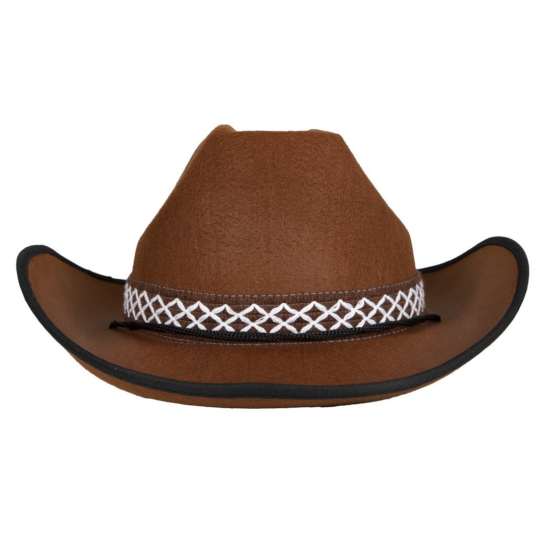 Cowboyhut Filz - braun - Erwachsene