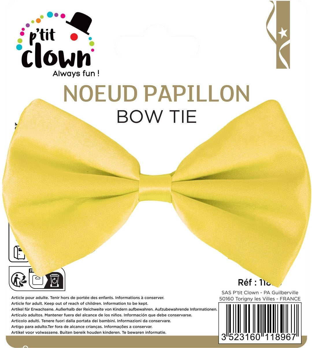 Nœud papillon - jaune fluo