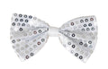 Sequin Bow Tie - Silver