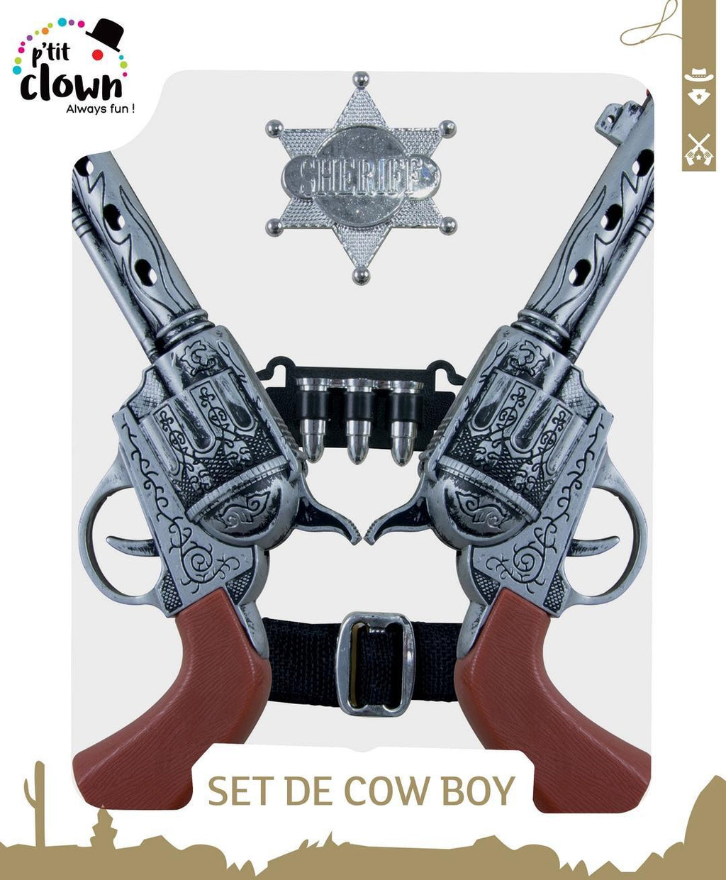 Doppeltes Revolver-Set Cowboy