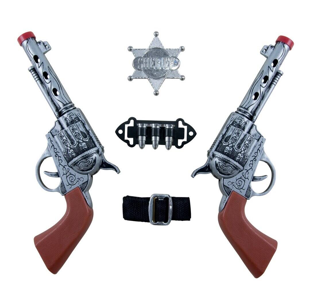 Doppeltes Revolver-Set Cowboy