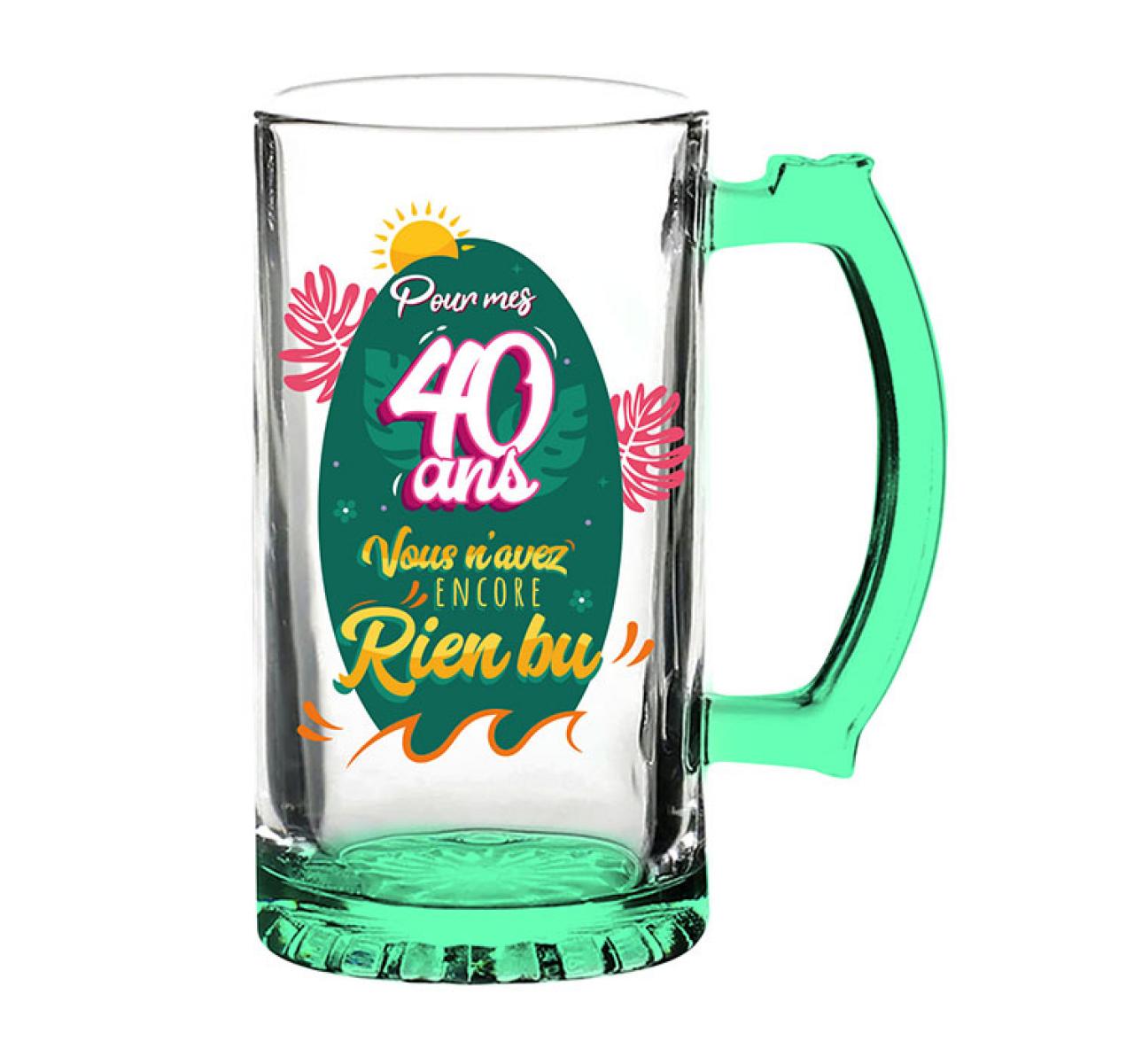 Bierkrug Unisex ab 40 Jahre