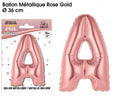 Metallballon Roségold Buchstaben A