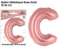 Buchstabenballon Rosegold C