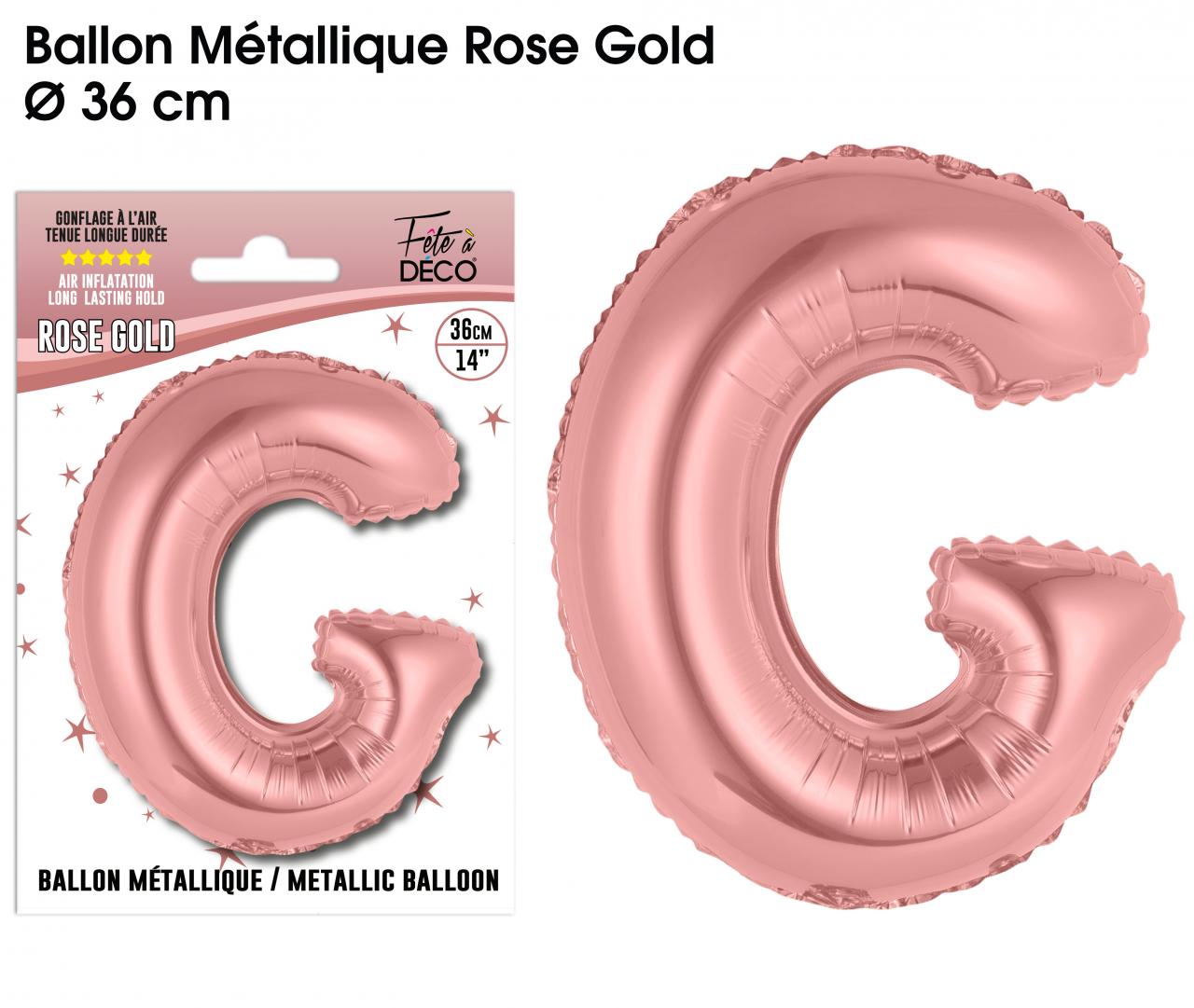 Folienballon Roségold Buchstaben G