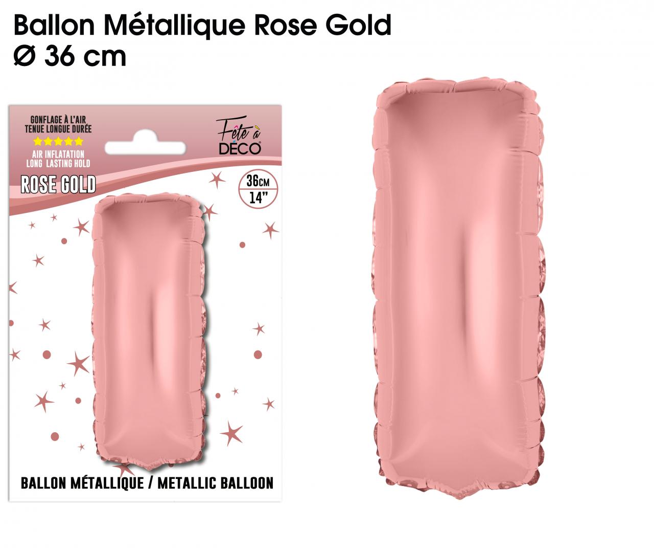 Ballon métallique Rose Gold Lettres I