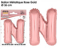 Folienballon Roségold Buchstaben N