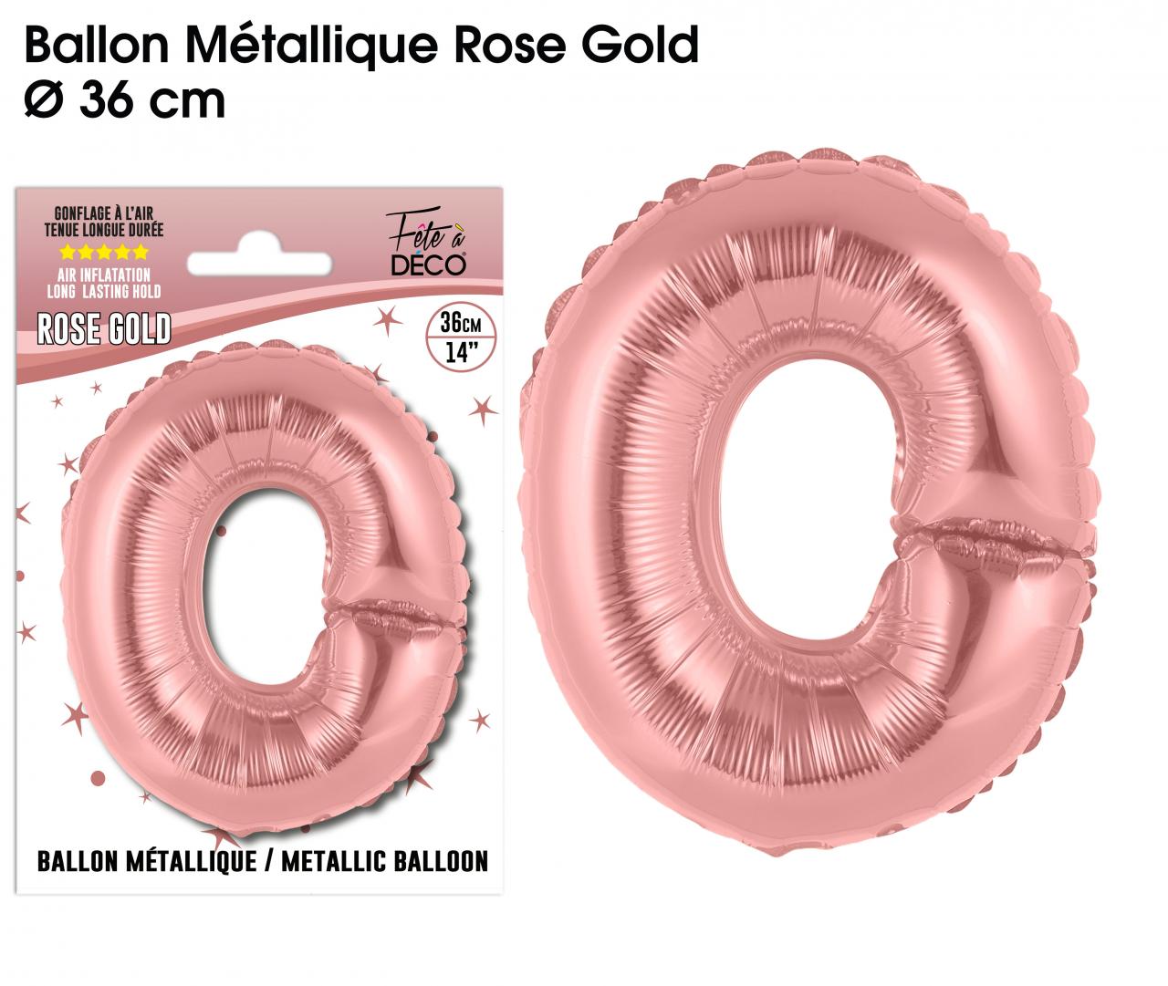 Buchstabenballon Rosegold O