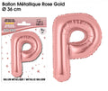 Ballon métallique Rose Gold Lettres P