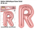 Ballon métallique Rose Gold Lettres R