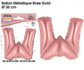 Ballon métallique Rose Gold Lettres W