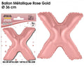 Ballon métallique Rose Gold Lettres X