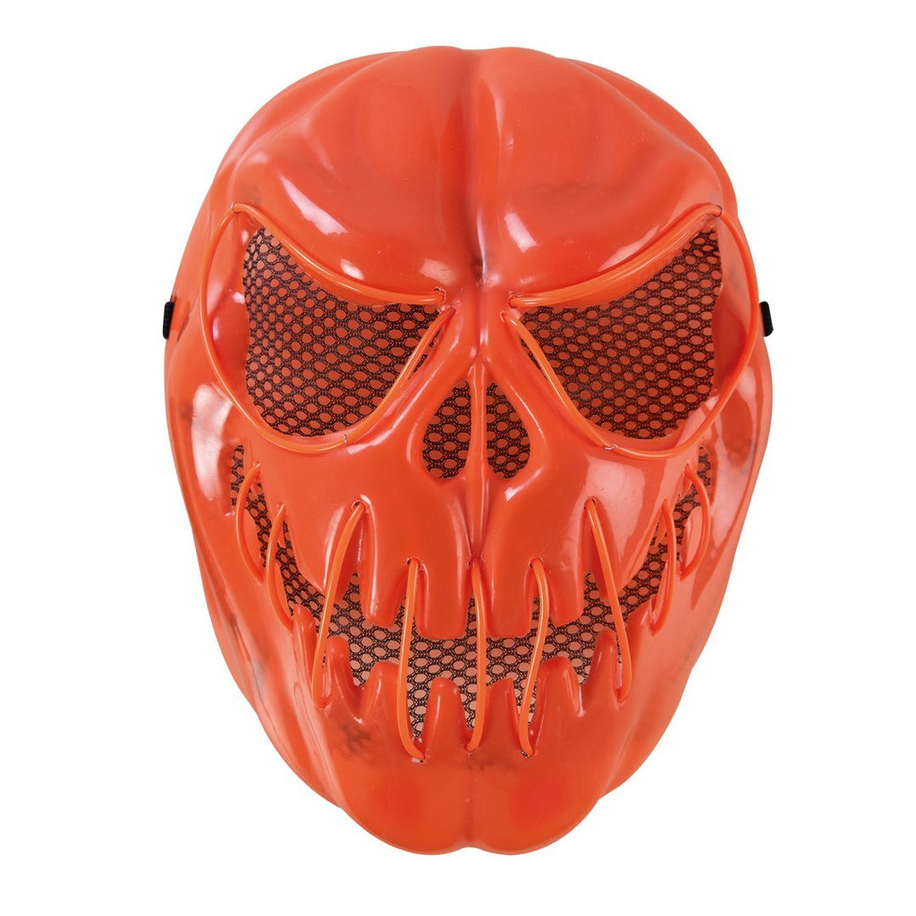 Leuchtende Maske – Erwachsene – Gruseliger Kürbis