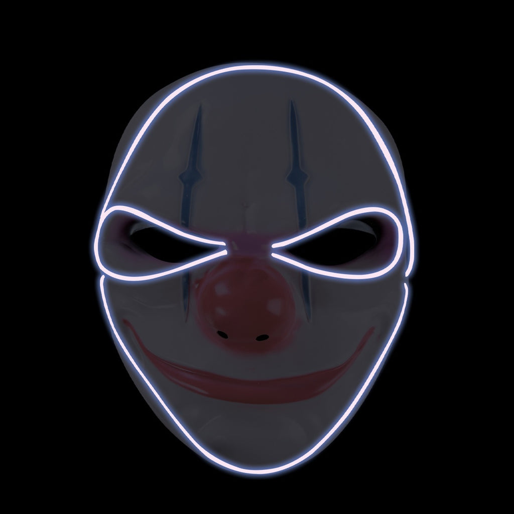 Leuchtende Maske – Erwachsene – gruseliger Clown
