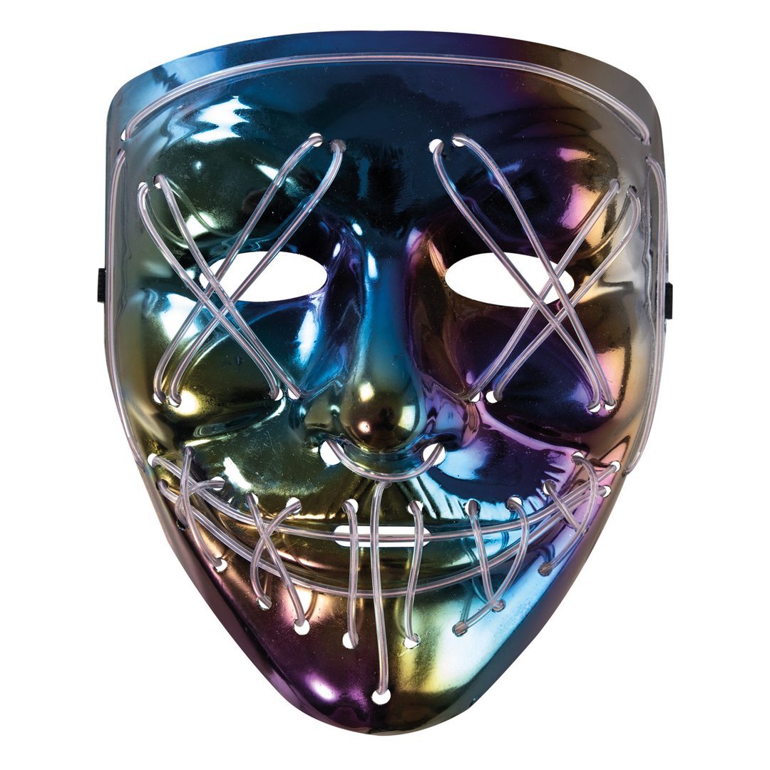Leuchtende Maske - Erwachsene - furchterregendes Gesicht