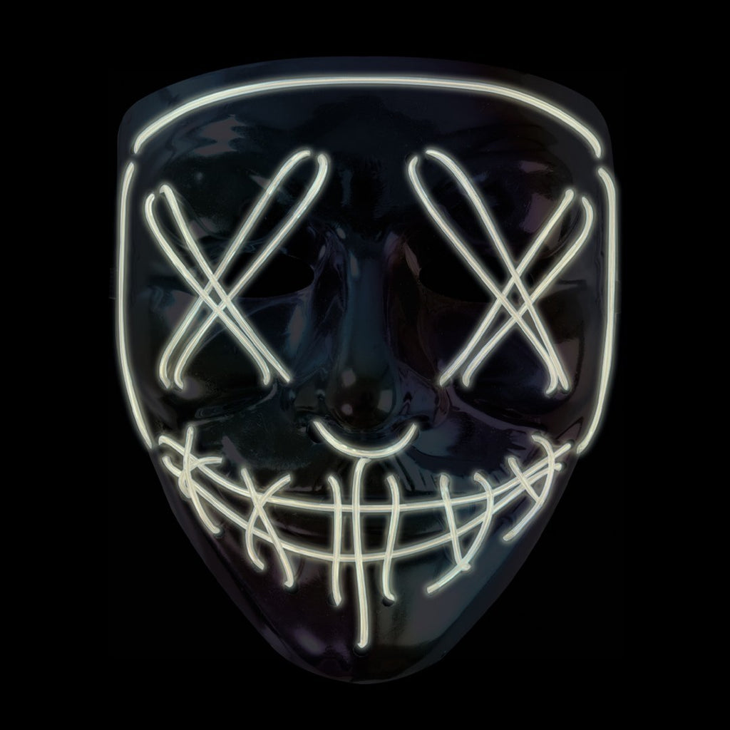Masque lumineux - adulte - visage terrifiant
