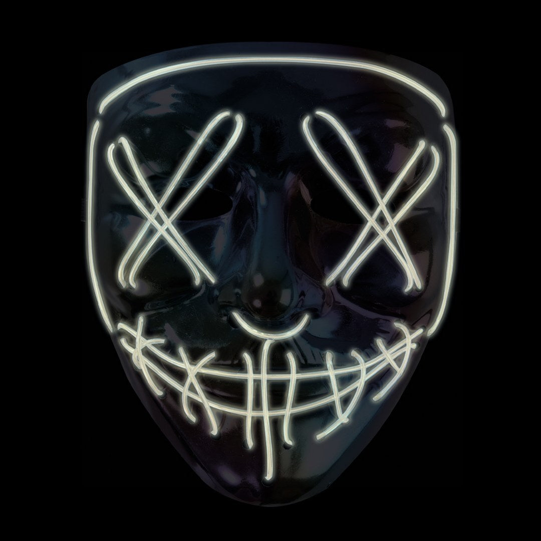Leuchtende Maske - Erwachsene - furchterregendes Gesicht