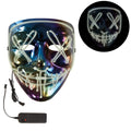 Masque lumineux - adulte - visage terrifiant