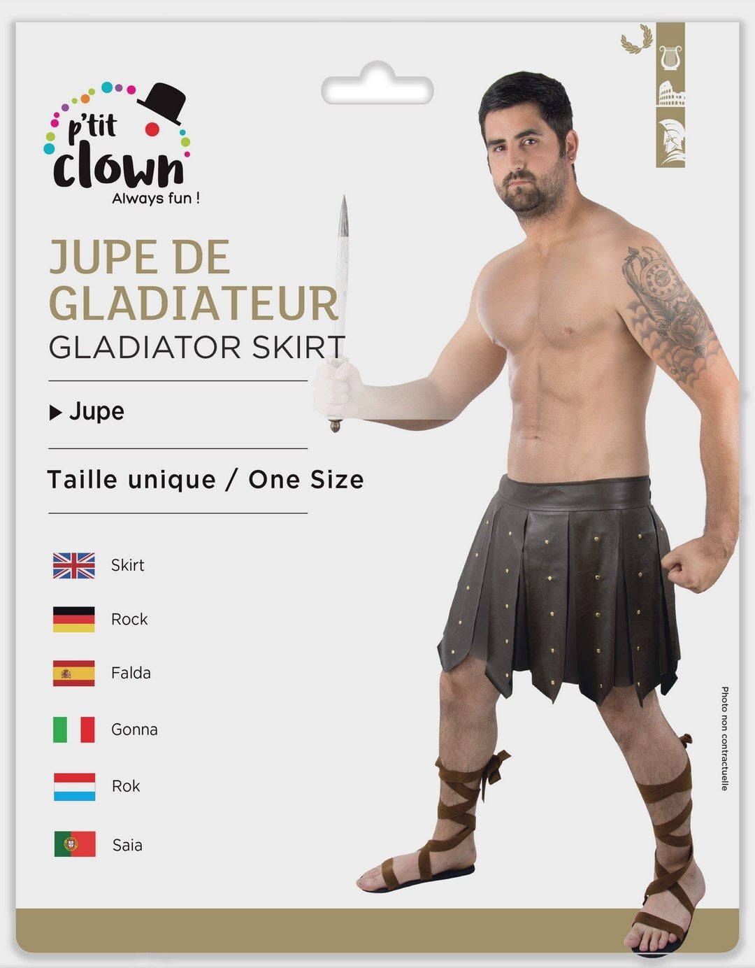 Jupe gladiateur - adulte - taille unique