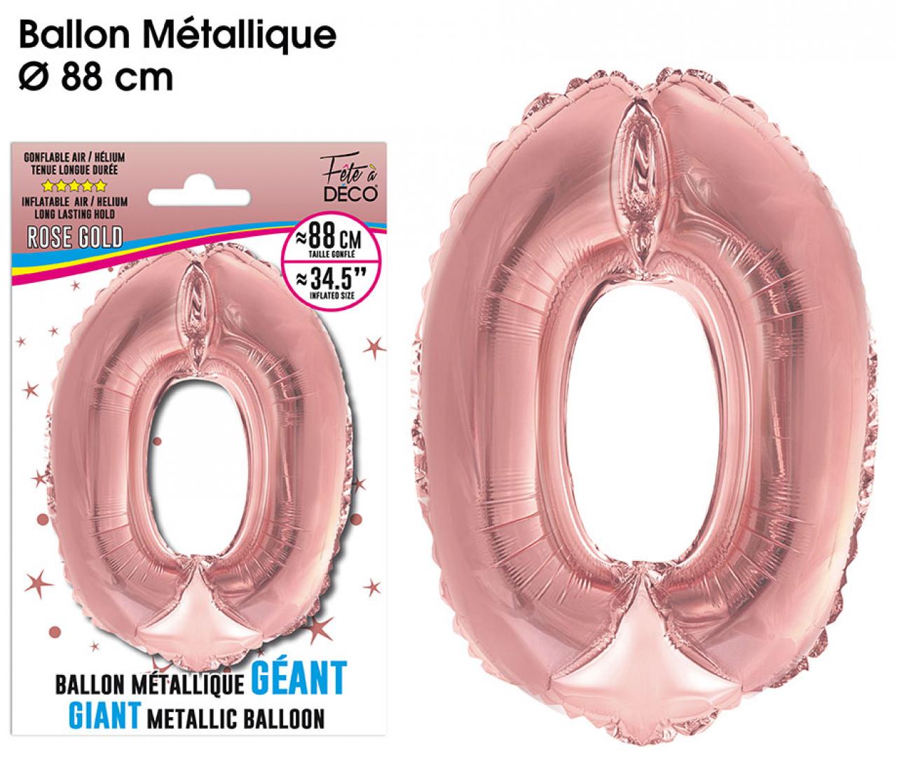 Ballon Géant 88 cm Métallique Rose Gold 0