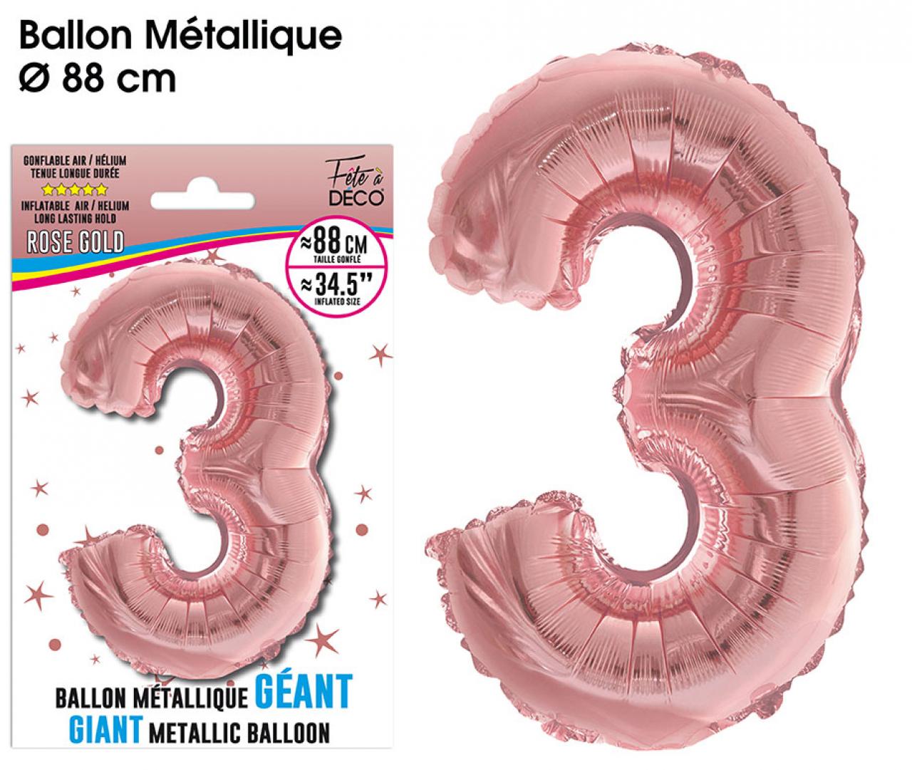 Riesenballon 88 cm Metallic Roségold 3