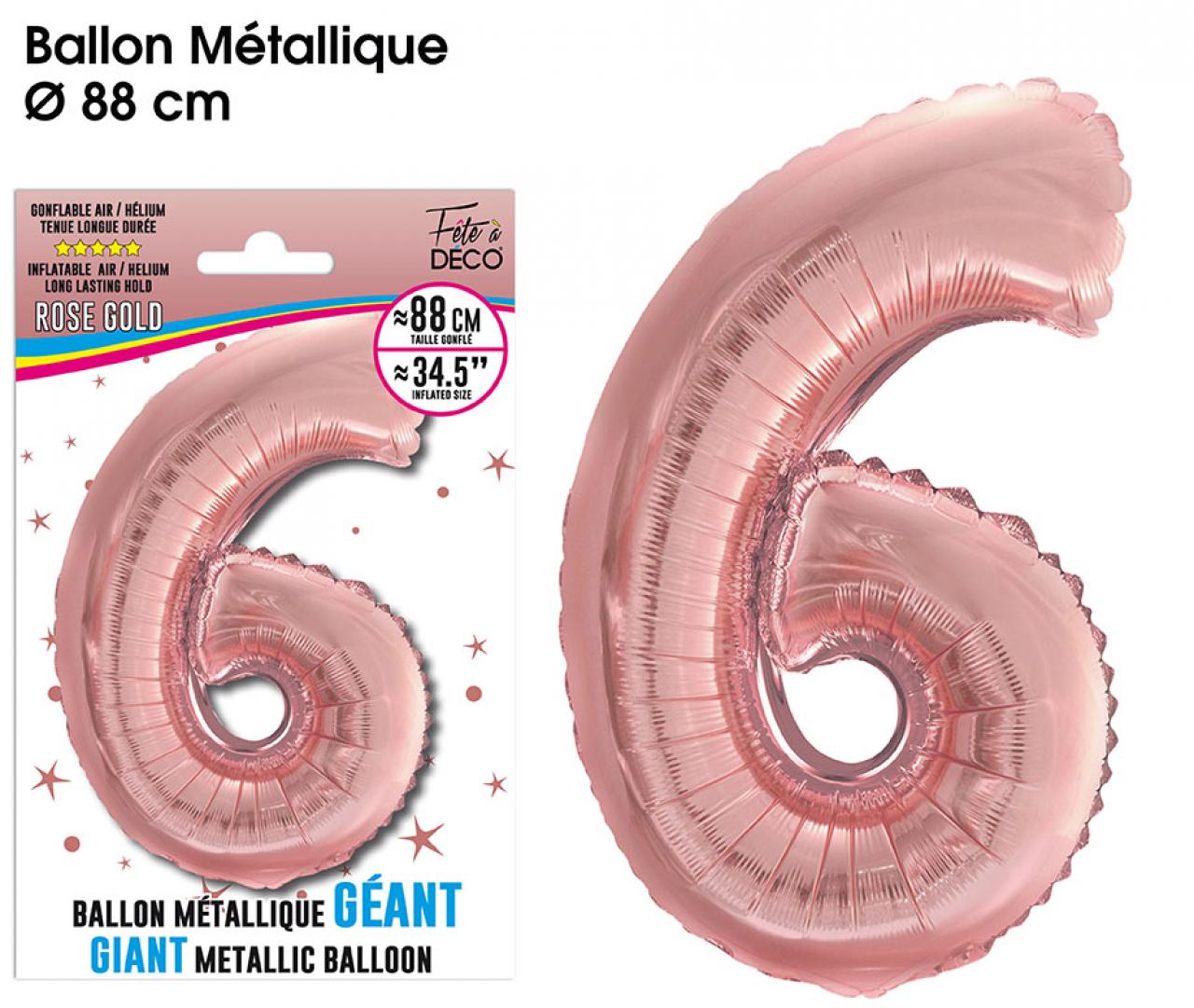 Ballon Géant 88 cm Métallique Rose Gold 6