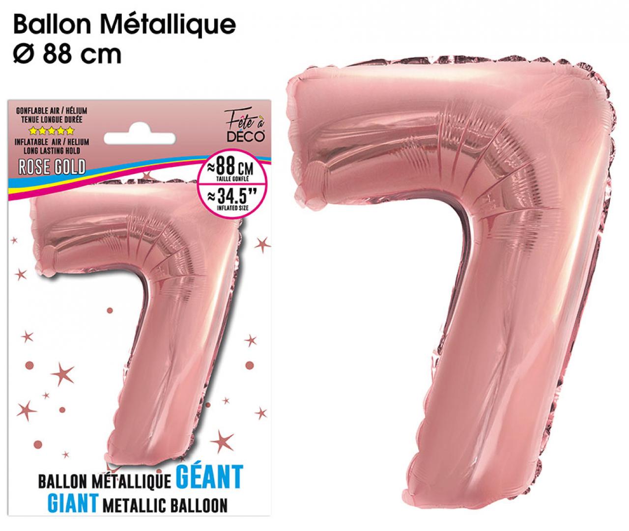 Ballon Géant 88 cm Métallique Rose Gold 7