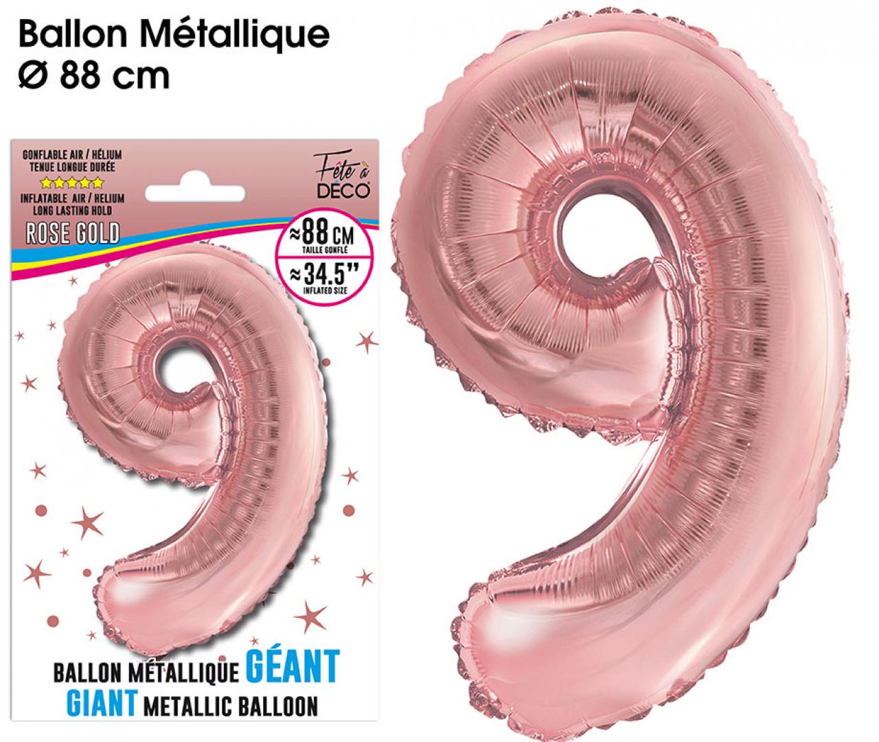 Ballon Géant 88 cm Métallique Rose Gold 9