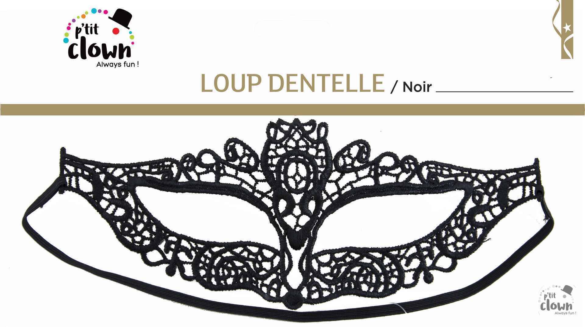Spitzenmaske - schwarz - zufälliges Design