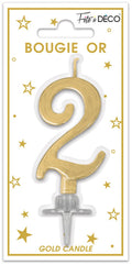 Goldene Metallic-Kerze 2