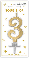 Metallic-Kerze Gold 3
