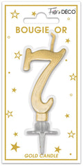 Metallic Gold Kerze 7