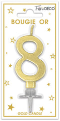 Goldene Metallic-Kerze 8