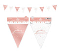 Rose Gold Metallic Happy Birthday Bunting 6 metres