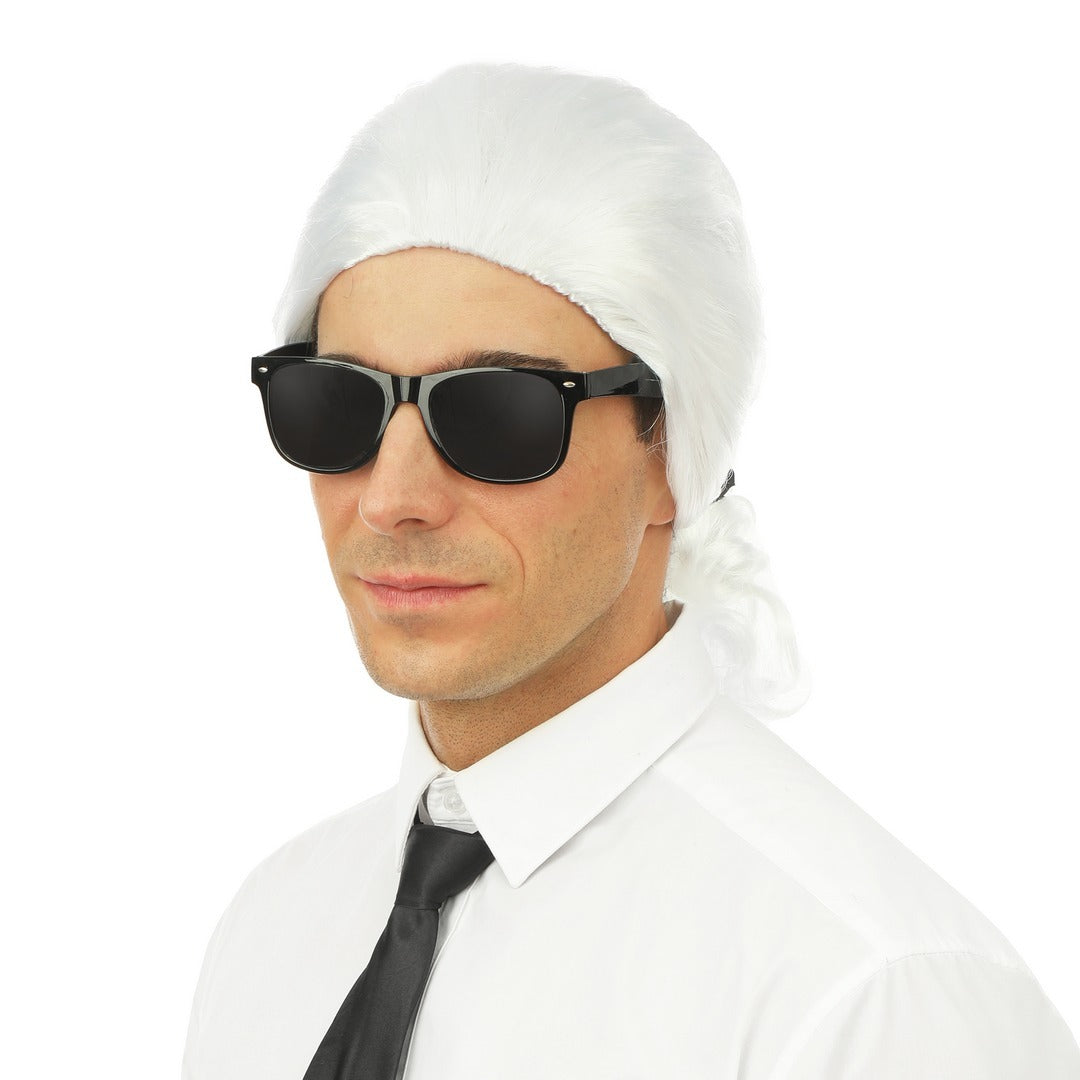 Perruque Karl - blanc