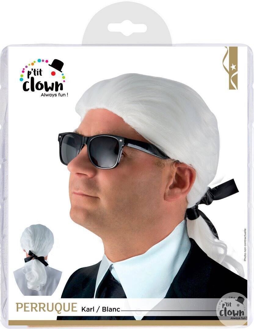Perruque Karl - blanc