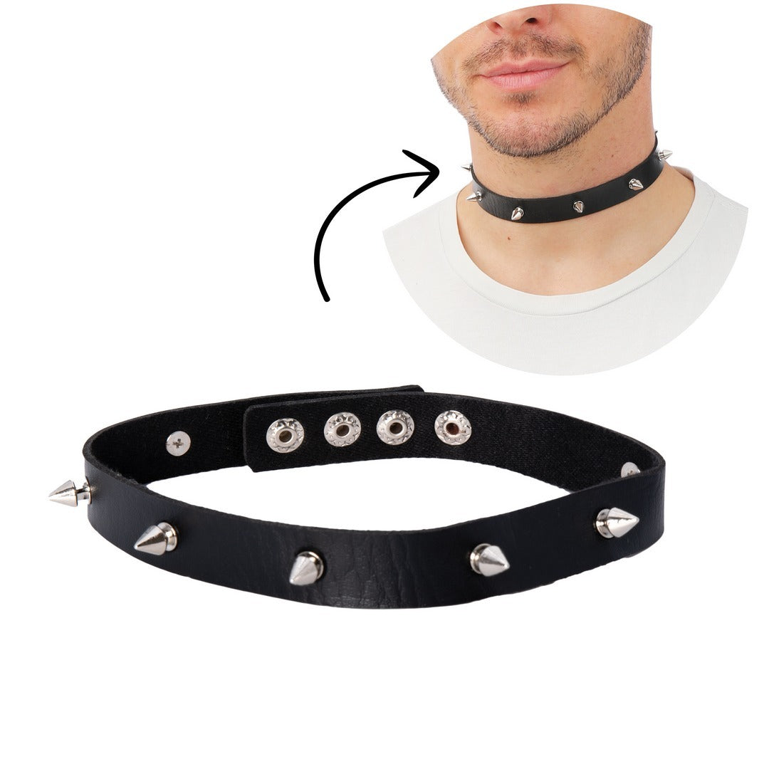 Collier de punk - noir
