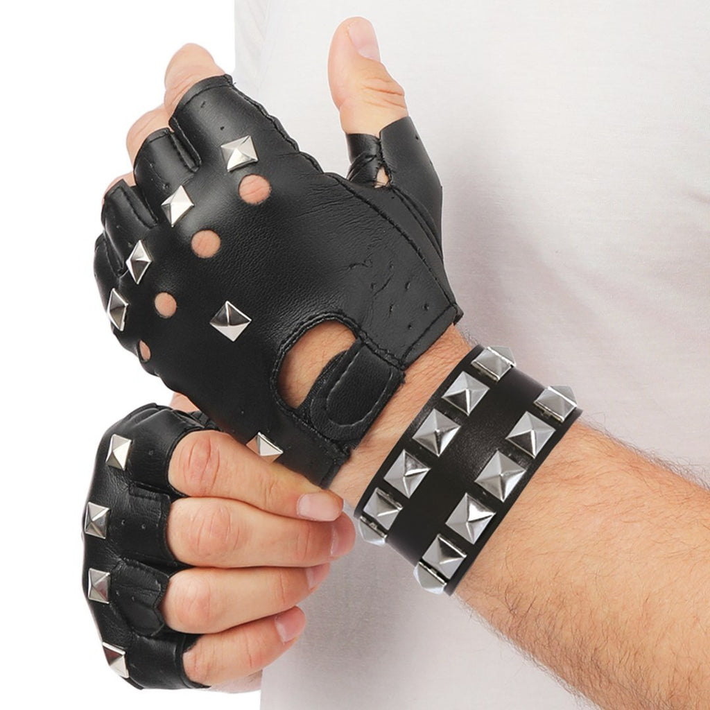 Bracelet punk - noir