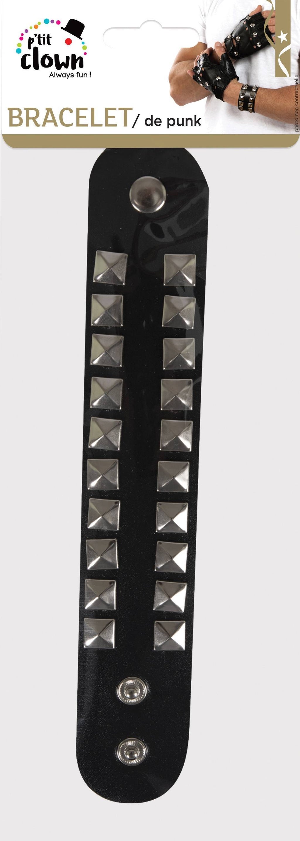 Bracelet punk - noir