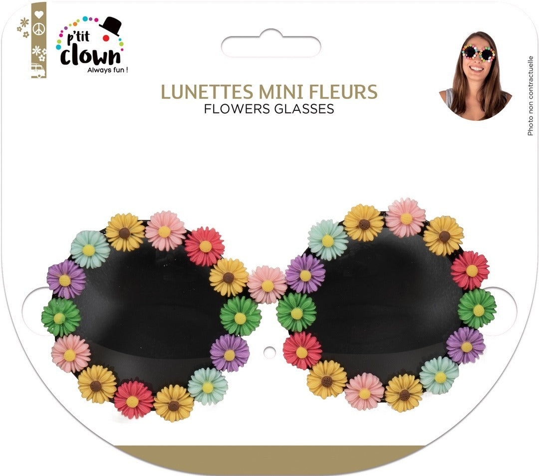 Brille Mini-Blumen – mehrfarbig