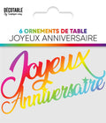 Ornement de table x 6 Multicolore