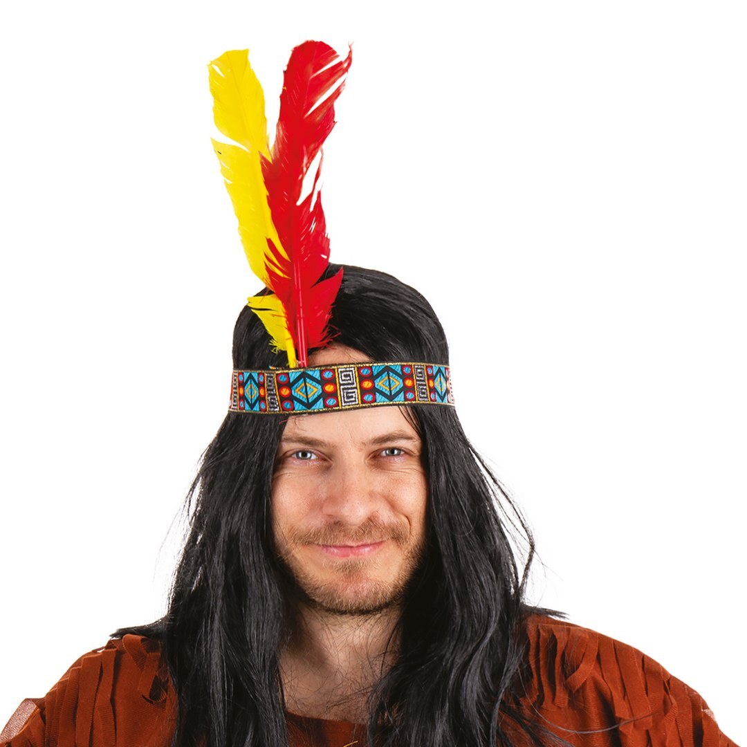 Bandeau d'indien - 2 plumes