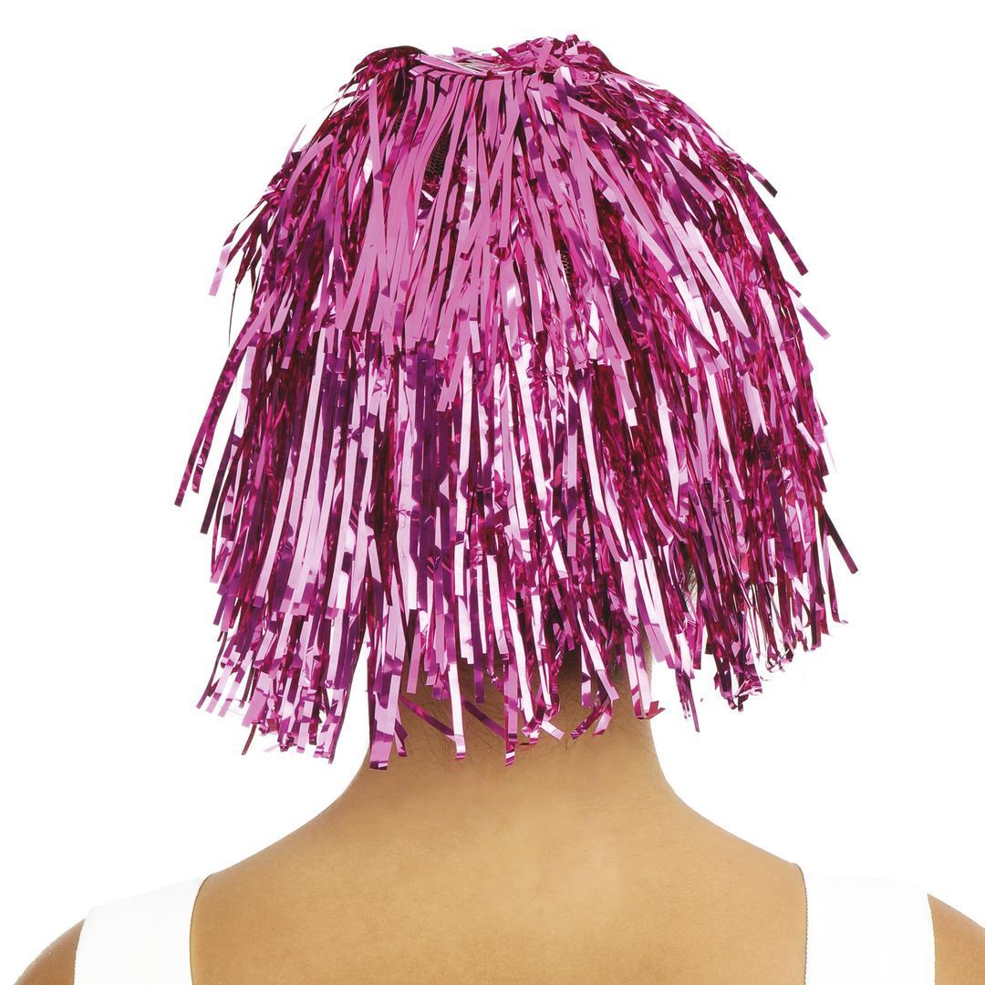 Metallic Disco Perücke - pink